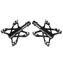 SYLTL Spares SYLTL Bike Pedals, Butterfly Pedal 1 Pair Ultralight Foldable Bike Bicycle Pedals Road Bike Hybrid Pedals Cycling Equipment, black