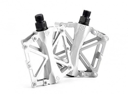 SYLTL Spares SYLTL Mountain Bike Road Pedal 9 / 16 Inch Ultra Light Aluminum Alloy Bicycle Bearing Accessories 5-color Pedal, White