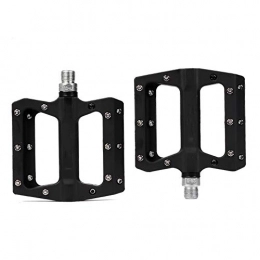 SYLTL Spares SYLTL Road Bike Hybrid Pedals Hard Nylon Ultralight Mountain Bike Pedals a Pair Bicycle Pedal Riding Accessories, Black