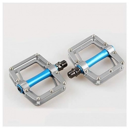 SYLTL Spares SYLTL Road Bike Pedals, Mountain Bike Pedals Ultralight 1 Pair Foldable Bicycle Pedals Aluminum Alloy Bicycle Pedal, titaniumblue