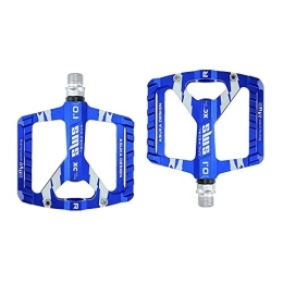 SZTUCCE Mountain Bike Pedal SZTUCCE Pedal 1Pair Ultra-Light Bicycle MTB Road Mountain Bike Pedals Aluminum Alloy Anti-Slip Universal Bicycle Pedals For Bike Accessories (Color : Blue)