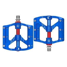 SZTUCCE Mountain Bike Pedal SZTUCCE Pedal Ultralight Bicycle Pedals 3 Sealed Bearing Aluminum Alloy Mountain Bike Pedal (Color : Blue)