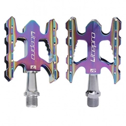 T TOOYFUL Spares T TOOYFUL Colorful Aluminum Alloy Bike Pedals Mountain Road Bike Parts Accessories