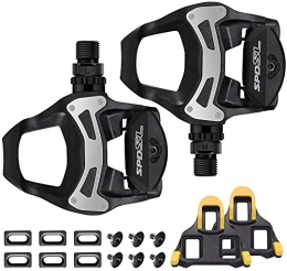 TacoBey Spares TacoBey Road Bike Pedals Cleats for Shimnao SPD Speed-SL Clipless Pedals, Lightweight Self-Locking Cycling Pedals for Shimnao 105 SM-SH System Shoes Fitness Peloton Spin Bike