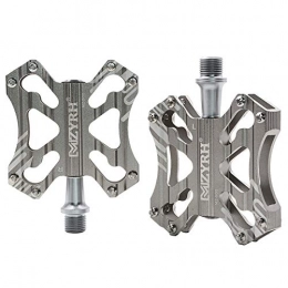 TANCEQI Mountain Bike Pedal TANCEQI Bike Pedals Ultralight Mountain Bike Pedals Aluminum Bicycle Pedals 9 / 16" 3 Bearing Composite High-Strength Non-Slip Surface for Road BMX MTB Fixie Bikes Flat Bike, Gray