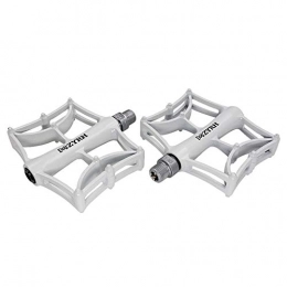 TANCEQI Spares TANCEQI Mountain Bike Pedals Platform Lightweight Bicycle Flat Alloy Pedals 9 / 16" Non-Slip Aluminum Alloy Durable Ultra-Light Mountain Bike Pedal for Road / Mountain / MTB / BMX Bike, White