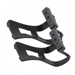 TAOMIAO Mountain Bike Pedal TAOMIAO Pedal Toe Clips Cage, Bicycle Foot Cover, Indoor Exercise Indoor Bike Pedal Adapters, Bicycle Accessories, Black, 2Sets