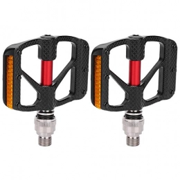 Tenpac Spares Tenpac 1Pair Mountain Road Bike Self‑Locking Pedal with 9 / 16" Spindle, Lightweight Flat Aluminum Alloy Non-Slip Pedals Replacement, Bicycle Cycling Equipment Bicycle Platform