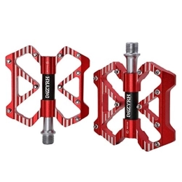 ThinkTop Spares ThinkTop 3 Bearing Bike Pedals, Lightweight Made by Aluminium Alloy, Sealed Lubricate Bearing Axle 9 / 16 Inch, MTB Road Mountain Bike Platform Pedals Flat