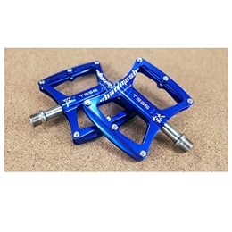  Mountain Bike Pedal Titanium alloy 3-bearing pedal mountain bike with cleats, Suitable for roads, Mountain bikes, Lightweight titanium axle pedals. 98mm*84mm*20mm, Blue, 98mm*84mm*20mm