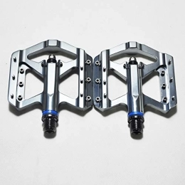 TLBBJ Mountain Bike Pedal TLBBJ Bicycle pedal NEW polishing DU / Bearings Bicycle Pedal Anti-slip Ultralight MTB Mountain Bike Pedal Sealed Bearing Pedals Bicycle Accessories practical (Color : Silver)