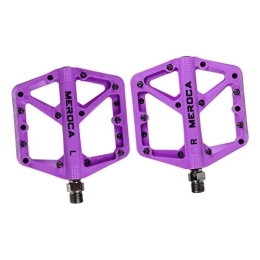 Toddmomy Spares Toddmomy 1 Pair Bicycle Pedal Cycling Treadle Mtb Pedals Mountain Bike Pedals Bike Pedals& Cleats Cycle Pedals Parts Bearing Treadle Pedal Accessories Child Light Strap Purple Steel Shaft