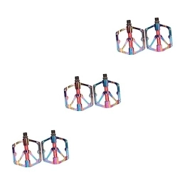 Toddmomy Spares Toddmomy 3 Pairs bicycle Bike Pedals replacement platform pedals exercise pedals Cycling Alloy Treadle non- skid bike pedals bike Wide Platform Pedal aluminum alloy m650 Metal mountain bike