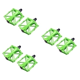 Toddmomy Spares Toddmomy 3 Pairs para bicicleta bicycle pedals mtb pedals cnc bike pedals bike platform pedal green bike pedal cycling pedal mountain bike pedal mountain pedal aluminum alloy bmx