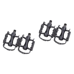 Toddmomy Spares Toddmomy 4 Pcs Mtb Flat Pedals Pedialax Cycling Cleats Road Bike Pedals Bike Shoes Cleats Road Pedals Pedalboard Cleats Pedal Clips Clip in Bike Pedals Metal Bike Pedals Mountain Bike