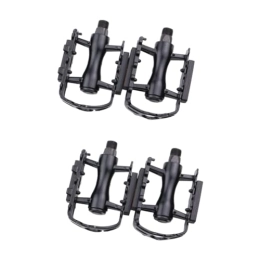 Toddmomy Spares Toddmomy 4 Pcs road bike pedals mtb flat pedals road pedals cleats pedal cycling cleats clip in bike pedals mountain bike cleats pedialax bicycle pedals platform pedal Metal bicycle shoes