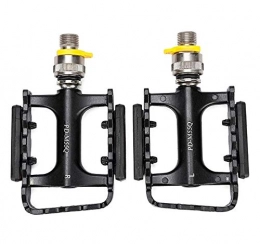 TONGBOSHI Mountain Bike Pedal TONGBOSHI Brompton Quick Release Pedals Aluminum Alloy Bearing Folding Bike Safety Reflective Pedal Bicycle Part (color : QR Pedal)