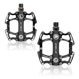 TOPCHANCES Mountain Bike Pedal Topchances 2Pcs Bike Pedals, 9 / 16" Anti-slip Mountain Bike Pedals, Durable Sealed Bearing Axle, Stable Bicycle Pedal for Folding Bike Road Bicycle