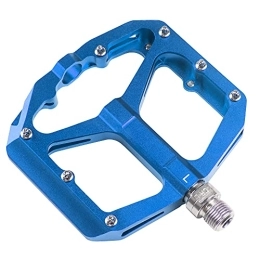 TOPVIP Mountain Bike Pedal TOPVIP MTB Pedals Mountain Bike Pedals Aluminum Alloy Bicycle Platform 3 Sealed Bearing Non-Slip Lightweight Pedals for BMX MTB 9 / 16inch (Blue)