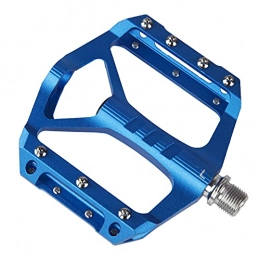 TOPVIP Mountain Bike Pedal TOPVIP MTB Pedals Mountain Bike Pedals Lightweight Aluminum Alloy Platform Cycling Pedals Sealed 3 Bearing Pedals for BMX MTB 9 / 16" (Blue)