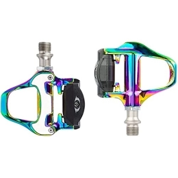 Toys Games Mountain Bike Pedal Toys Games Bicycle Platform Flat Pedal With SPD Lock Bike Colorful Pedals, Aluminum Lightweight Pedal Accessories For Road Mountain Bike ，2Pcs