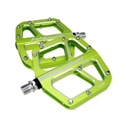 TRAACEM Spares TRAACEM Bicycle Mountain Bike Pedal, 9 / 16 Inch Non-Slip Bicycle Pedal Mountain Bike Platform Wide Pedal Aluminum Alloy Surface Sealed Bearing, Mountain Bike BMX Road Bike, Green