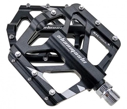 TRAACEM Spares TRAACEM Mountain Bike Pedals, Flat Bearing Pedals, Wide And Comfortable, Non-Slip Feet, Climbing Pedals, F