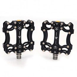 TTGE Mountain Bike Pedal TTGE 3 Bearings Mountain Bike Pedals Platform Bicycle Flat Alloy Pedals 9 / 16" Pedals Non-Slip Alloy Flat Pedals