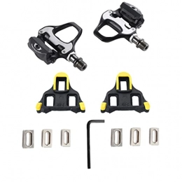 Tuimiyisou Spares Tuimiyisou Mountain Bike Pedals, Bicycle Sealed Clipless Pedals, Aluminum Alloy Platform Pedals Anti-Skid Self-Locking Cycle Pedal with Case for Road Mountain BMX MTB Bike