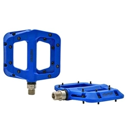 UFFD Mountain Bike Pedal UFFD Mountain Bike Pedals MTB Pedals Bicycle Flat Pedals Aluminum 9 / 16" Sealed Bearing Lightweight Platform For Road Mountain BMX MTB Bike (Color : Blue, Size : 100mmx125mmx109mm)