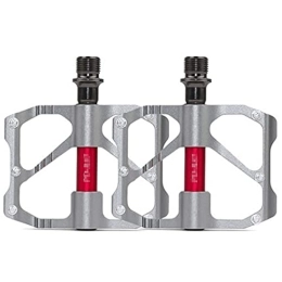UFFD Mountain Bike Pedal UFFD MTB Mountain Bike Pedals 3 Bearing Flat Platform Function Sealed Clipless Aluminum 9 / 16" Pedals with Cleats for Road (Color : A, Size : 114mmx93mm)