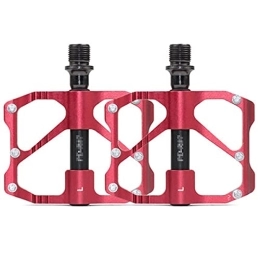 UFFD Mountain Bike Pedal UFFD MTB Mountain Bike Pedals 3 Bearing Flat Platform Function Sealed Clipless Aluminum 9 / 16" Pedals with Cleats for Road (Color : B, Size : 114mmx93mm)