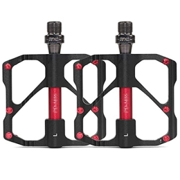 UFFD Mountain Bike Pedal UFFD MTB Mountain Bike Pedals 3 Bearing Flat Platform Function Sealed Clipless Aluminum 9 / 16" Pedals with Cleats for Road (Color : D, Size : 114mmx93mm)