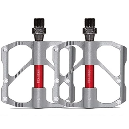 UFFD Spares UFFD MTB Mountain Bike Pedals 3 Bearing Flat Platform Function Sealed Clipless Aluminum 9 / 16" Pedals with Cleats for Road (Color : E, Size : 114mmx93mm)