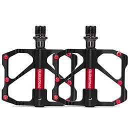 UFFD Spares UFFD MTB Mountain Bike Pedals 3 Bearing Flat Platform Function Sealed Clipless Aluminum 9 / 16" Pedals with Cleats for Road (Color : F, Size : 114mmx93mm)