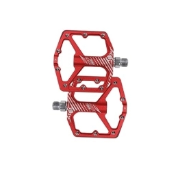 UIKEEYUIS Spares UIKEEYUIS 1 Pair Bicycle Pedals Universal Mountain Bikes Road Trekking Cycling Parts BMX Aluminum Alloy Accessory Bicycles Fitting, Red