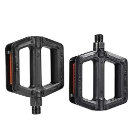 UKKD Spares UKKD Bicycle Pedals 1 Pair Portable Mtb Bike Bicycle Pedals Plastic Road Bike Double Du Pedals Cycling Mountain Bike Parts-Black