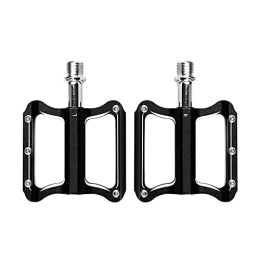UKKD Spares UKKD Bicycle Pedals Mountain Bicycle Pedals Mtb Platform Aluminum Road Bike Pedals 2 Bearing Anti-Silp Bmx Folding Bike Pedals-Black