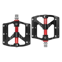 PPLAS Spares Ultralight Bicycle Pedals 3 Sealed Bearing Aluminum Alloy Mountain Bike Pedal (Color : A)