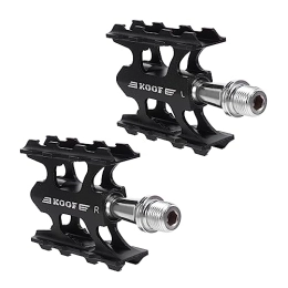 Unomor Mountain Bike Pedal Unomor 1 Pair Bicycle Pedal Flat Platform Pedals Bicycle Accessories Para Bicicleta Bike Pedal Accessory Mtb Pedals Toe Clip Pedals Aluminum Universal Mountain Bike Bearing Alloy Body