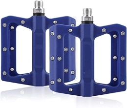 Utopone Spares Utopone Road and mountain bike pedals, Bike Pedal Bicycle Pedals 3 Sealed Bearing Nylon Anti-slip Cycle Ultralight Cycling Mountain MTB Bike Accessory (Color : Blue)