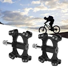 Andraw Mountain Bike Pedal Valentine's Day PresentSturdy and Durable 3K Bright / 3K Matte Carbon Fiber Pedal, Carbon Fiber Bike Pedal, Convenient to Use Cycling Accessory for Mountain Bike(3K bright light)
