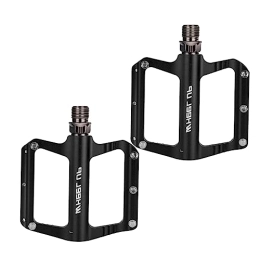 VANZACK Spares VANZACK 2pcs Road Bike Pedal Bike Riding Pedal Bike Cleats Pedialax Bicycle Pedals Bling Accessories Black Cleats Bike Pedal Replacement Mountain Non-slip Bike Pedal Gear Aluminum Alloy