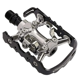 Venzo Spares Venzo Multi-Use Compatible with Shimano SPD Mountain Bike Bicycle Sealed Clipless Pedals - Dual Platform Multi-Purpose - Great for Touring, Road, Trekking Bikes