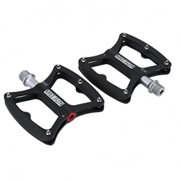 VGEBY Mountain Bike Pedal VGEBY 1Pair Bicycle Pedals, Aluminium Alloy Bike Sealed Bearing Flat Pedals Cycling Platform Pedals for Mountain Road Bike