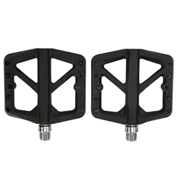 VGEBY Mountain Bike Pedal VGEBY 2Pcs Bike Pedals, Good Airtightness Sufficient Width Bicycle Platform Pedals Anti Slip Studs Bicycle Pedals for Mountain Bike(black)