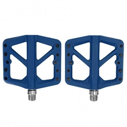 VGEBY Mountain Bike Pedal VGEBY 2Pcs Bike Pedals, Good Airtightness Sufficient Width Bicycle Platform Pedals Anti Slip Studs Bicycle Pedals for Mountain Bike(blue)