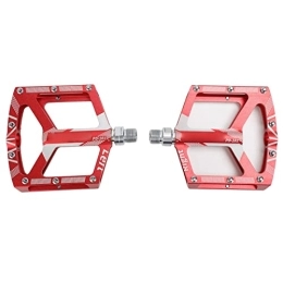 VGEBY Spares VGEBY 2Pcs Universal Mountain Bike Pedal Replacement Non Slip CNC Aluminum Alloy Bearing Pedals(Red)