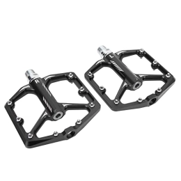 VGEBY Spares VGEBY Anti Slip Bike Pedal Footboard Universal Lightweight CNC Aluminum Alloy Bike Accessories(Black)