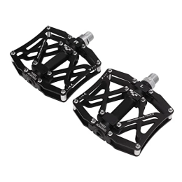 VGEBY Spares VGEBY Bike Pedals, Aluminum Alloy Pedal CNC Machining Bicycle Pedals with Bearing for Mountain Road Bike Black